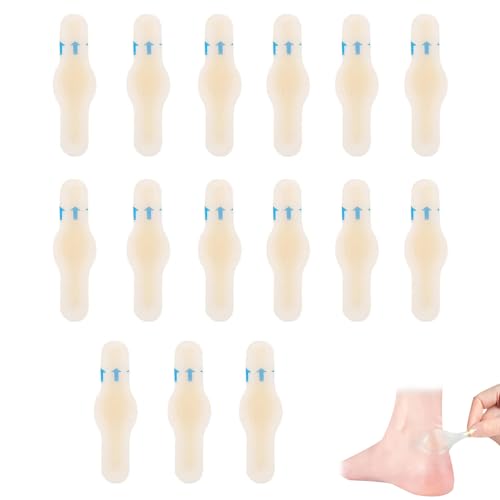 15 PCS Blister Plasters for Feet, Blister Prevention, Hydrocolloid Plasters, Invisible Hydrocolloid Gel Blister Bandages, for Heel Foot Toe and Guard Skin(Butterfly)